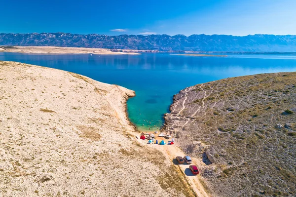 Врсі Zadar Archipelago Idyllic Cove Beach Stone Desert Scenery Zecevo — стокове фото