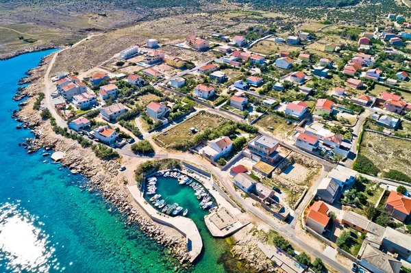 Razanac Historische Stadt Razanac Strand Und Waterfront Luftaufnahme Dalmatien Region — Stockfoto