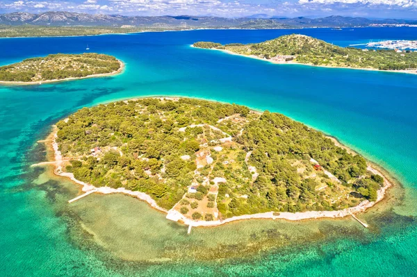 Murter Isola Dell Arcipelago Isole Vista Aerea Dalmazia Regione Della — Foto Stock