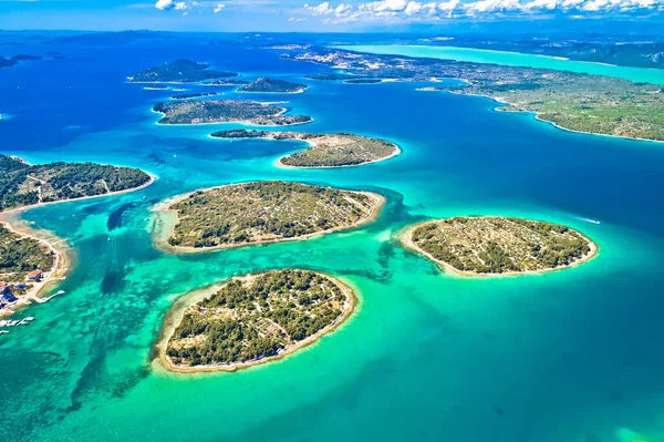 Murter Island Archipelago Vransko Lake Aerial View Dalmatia Region Croatia — Stockfoto