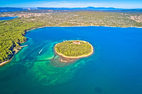 Kosljun Adria Insel Kosljun Punat Bucht Luftaufnahme Insel Krk Kvarner — Stockfoto