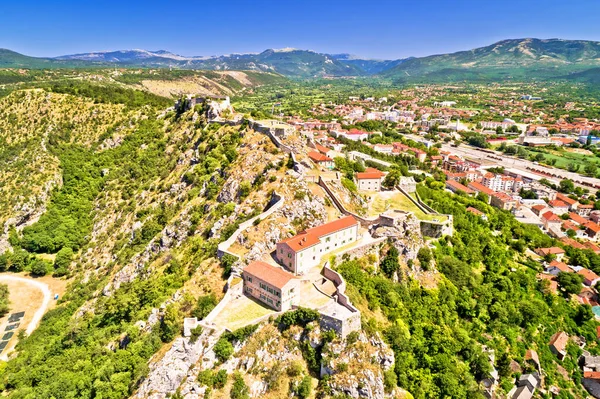 Knin Fortress Rock Aerial View Second Largest Fortress Croatia — Stock Photo, Image