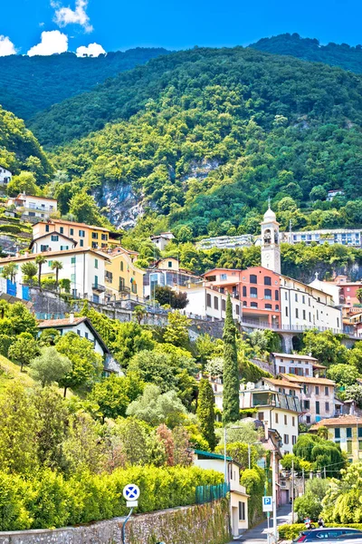 Wieś Moltrasio Jeziorze Como Widok Architekturę Lombardia Region Włoch — Zdjęcie stockowe