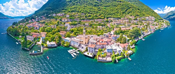 Staden Laglio Como Sjö Antenn Panoramautsikt Lombardiet Regionen Italien — Stockfoto