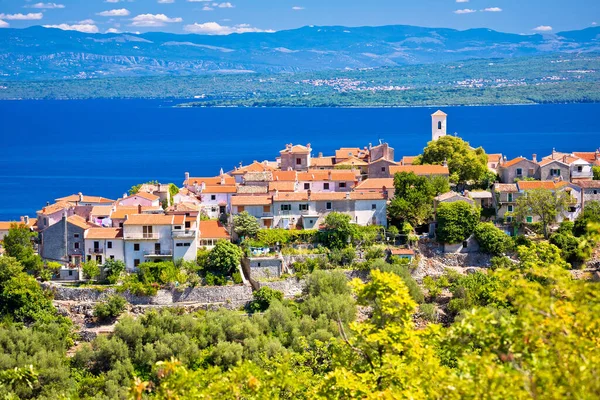 Ciudad Beli Isla Cres Vista Paisaje Región Kvarner Croacia —  Fotos de Stock