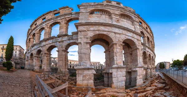 Arena Pula Romerska Amfiteater Pula Historiska Ruiner Istrien Regionen Kroatien — Stockfoto