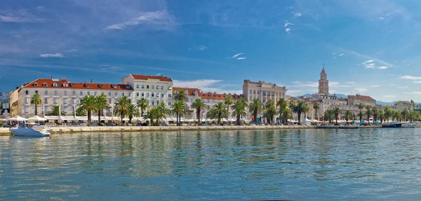 Split Riva view with Diocletian palace — Stock Photo, Image