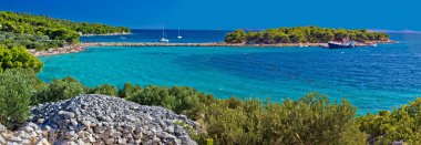 Murter ada turkuaz beach panoramik