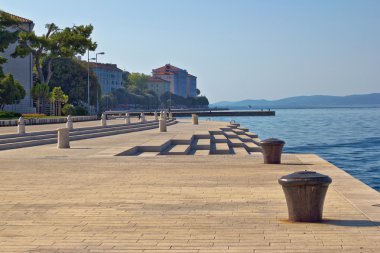 Zadar waterfront ünlü deniz organları Simgesel Yapı