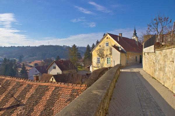 Historic town of Varazdinske Toplice walkway