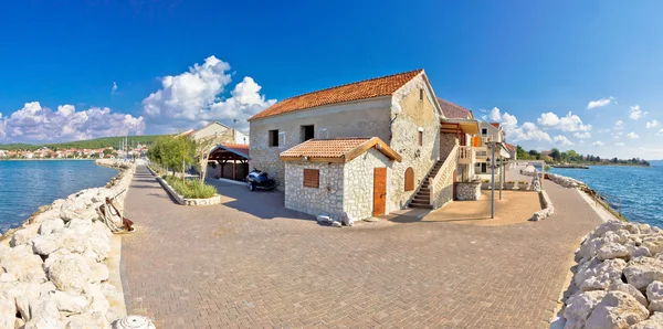 Aldeia Adriática de Bibinje vista panorâmica à beira-mar — Fotografia de Stock