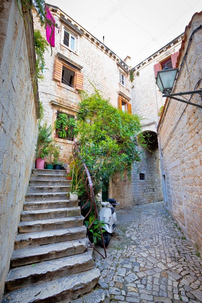 Stone streets of old Trogir