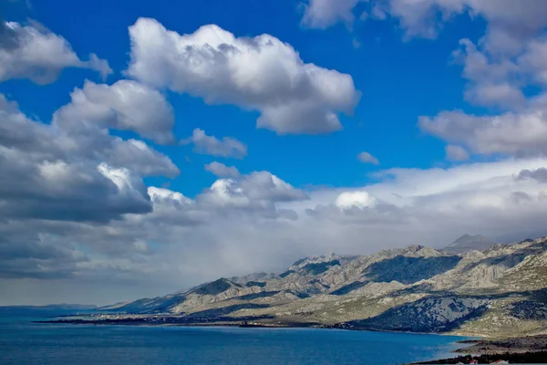 Velebit 산 해변 전경 — 스톡 사진