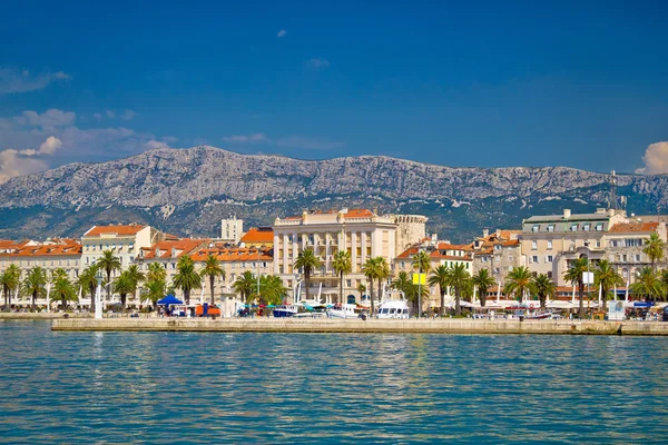 Split város Palm-waterfront — Stock Fotó