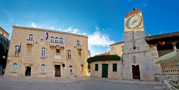 Piazza del municipio di Trogir, sito UNESCO — Foto Stock