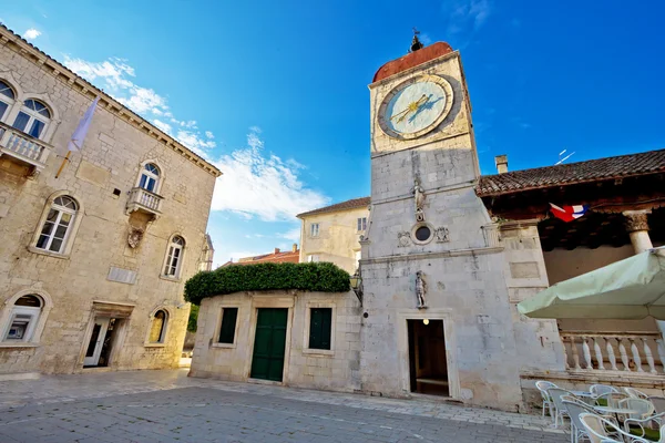 UNESCO cidade de Trogir quadrado — Fotografia de Stock