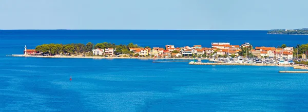 Puntamiika penisola di Zara panorama aereo — Foto Stock