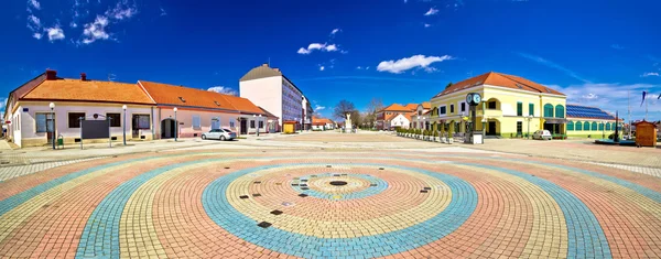 Town of Ludbreg square panoramic view — Stock Photo, Image