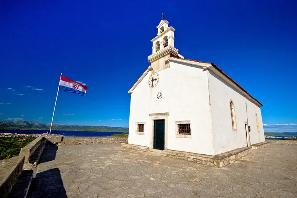 Kostel na kopci Murter — Stock fotografie