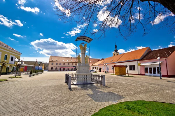 Ludbreg의 마을 중앙 광장 — 스톡 사진