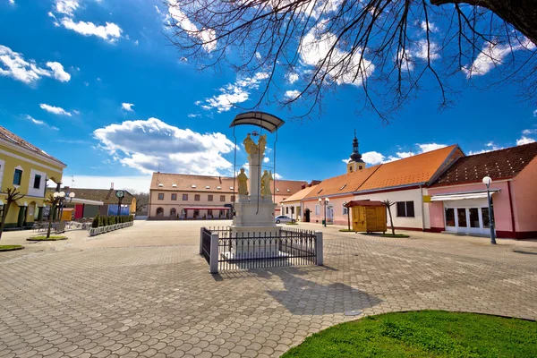 Ciudad de Ludbreg plaza central — Foto de Stock