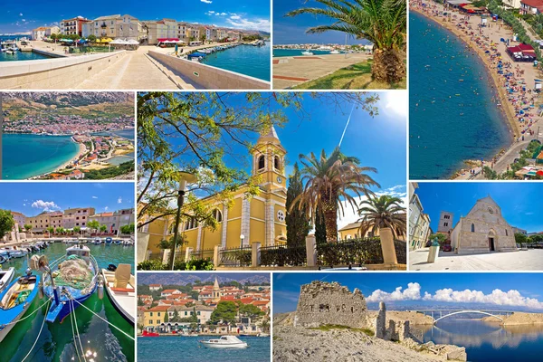 Eiland Pag zomer collage — Stockfoto