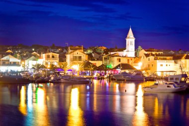 Coastal town of Pakostane evening view