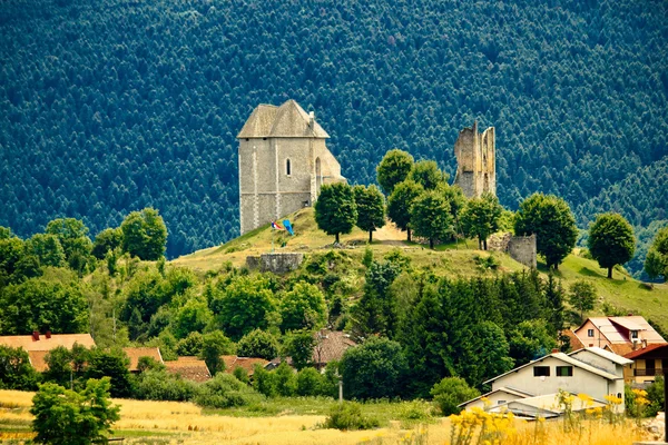 Lika Brinje kalesi kalıntıları — Stok fotoğraf