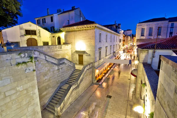 Historische stenen straat van Zadar — Stockfoto