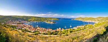 Vis kasaba Körfez Panoraması