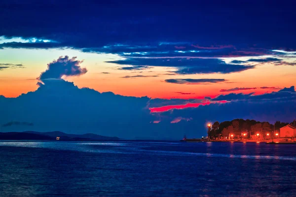 Península de Puntamika en Zadar crepúsculo épico —  Fotos de Stock