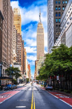 New York sokağı ve mimari manzarası, Doğu 42. Cadde, Amerika Birleşik Devletleri