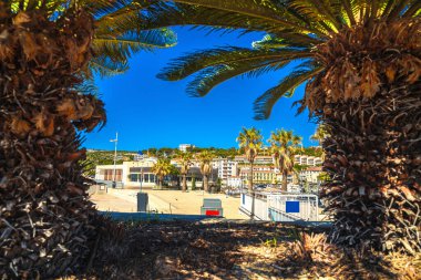Cassis, Fransa. Fransız Riviera manzaralı Idyllic sahil kasabası Cassis. Cote d Azur, Fransa