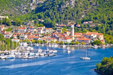Şehir Skradin su manzaralı