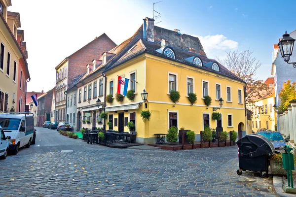 Tarihi üst Zagreb sokak görünümü — Stok fotoğraf