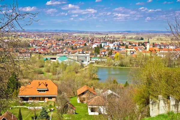 Stadt von ludbreg frühling blick — Stockfoto