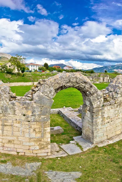 Solin ancient roman amphitheater ruins — Stock Photo, Image