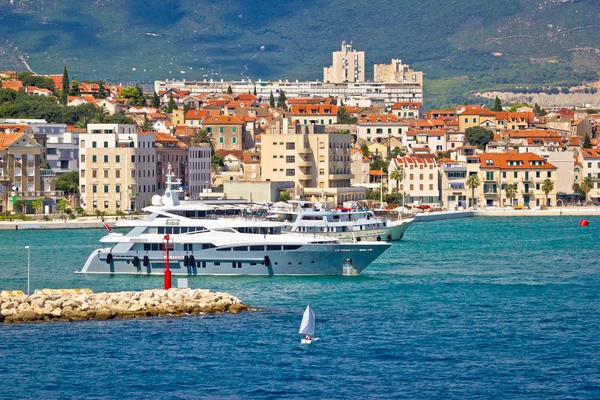 Město Split jachting nábřeží — Stock fotografie