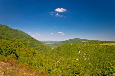 Lika manzara Plitvice Milli Parkı içinde