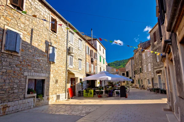 Coloridas calles de piedra de Stari Grad — Foto de Stock