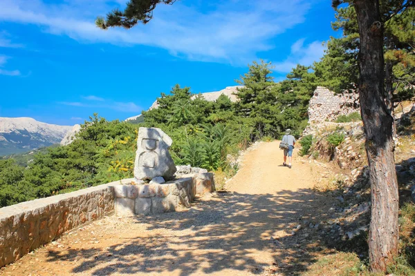 Eiland van de maan van de Krk Plateau trail — Stockfoto