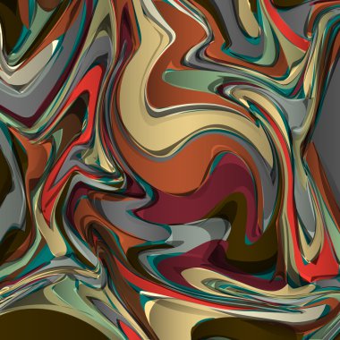 Abstract painted design clipart