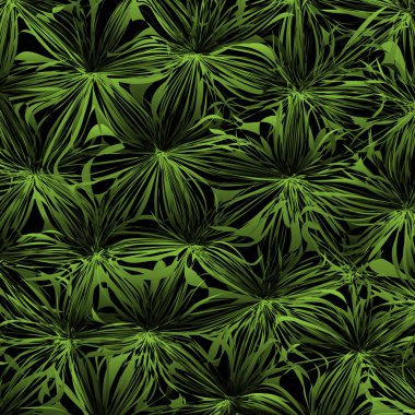 Soyut yeşil stilize orman