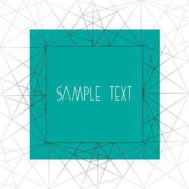 Şık geometrik çerçeve