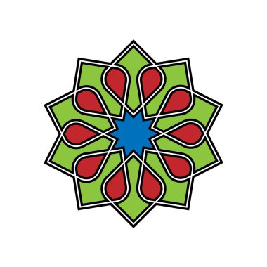 Etnik renkli öğesi