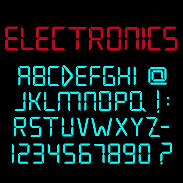 Alphabet numérique avec chiffres — Image vectorielle