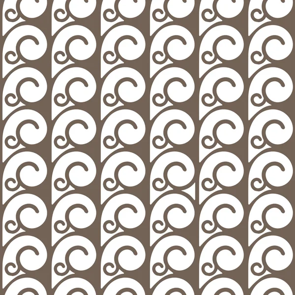 Elegante naadloze patroon met swirls — Stockvector