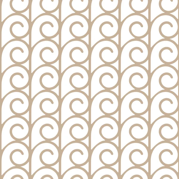 베이지색 소용돌이와 우아한 완벽 한 패턴 — 스톡 벡터