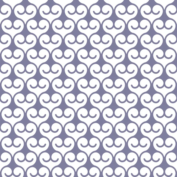Naadloze zwart-wit patroon met swirls — Stockvector