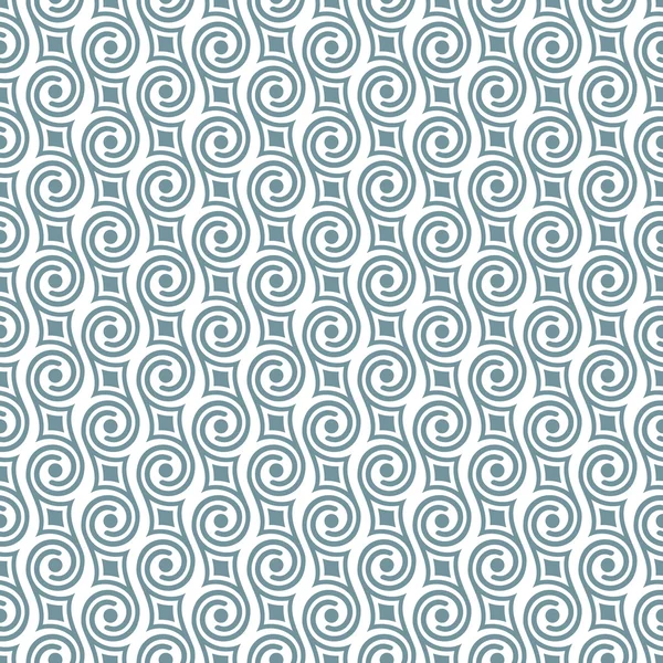 Stylish retro pattern with swirls — Stock Vector